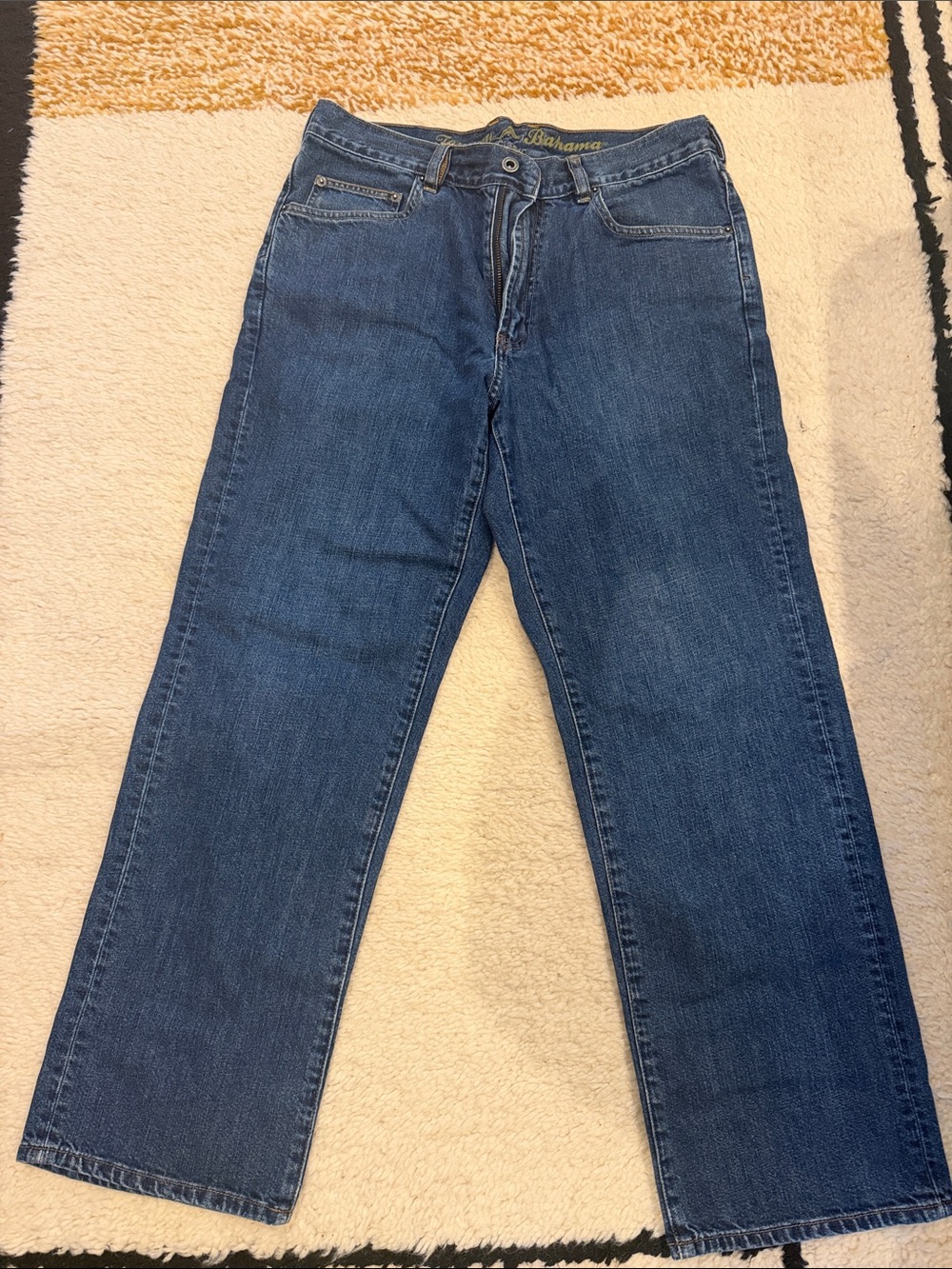 Tommy Bahamas Blue Men’s Straight-Leg Jeans -